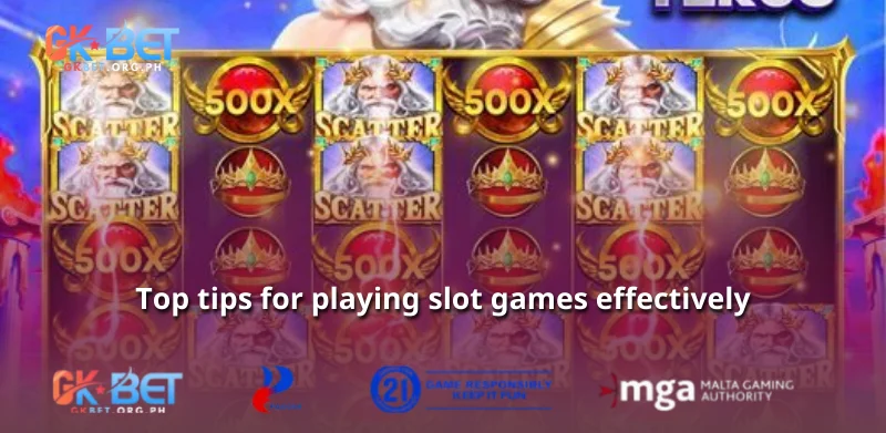 Top tips for playing slot games effectively